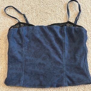 Edikted Blue Tank Top with Sleek Design